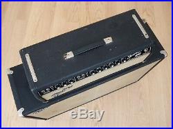 1966 Fender Dual Showman Vintage Blackface Fender Tube Amplifier 2x15, JBL D140F