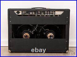 1966 Fender Vibrolux Reverb Black Panel AA864 Vintage Tube Amp 2x10 with Jensen