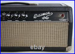 1967 Fender Bassman Black Face Panel Vintage Tube Amp Head AB165 USA WORKING