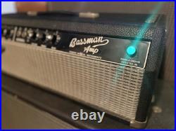 1967 Fender Bassman Black Face Vintage Tube Amplifier Head AB165 Serviced 1967 Fender Bassman Black Face Vintage Tube Amplifier Head AB165 Serviced