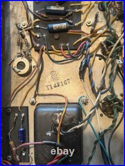 1967 Fender Bassman Black Face Vintage Tube Amplifier Head AB165 Serviced