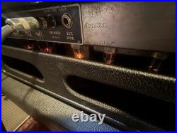 1967 Fender Bassman Black Face Vintage Tube Amplifier Head AB165 Serviced