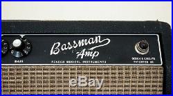 1967 Fender Bassman Blackface Piggyback Vintage Tube Amp 2x12 with AB165 Circuit