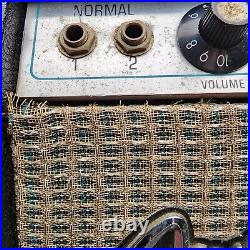 1967 Fender Deluxe Reverb Vintage Tube Amplifier, Silver Panel Amp