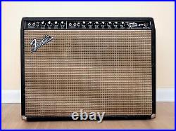 1967 Fender Twin Reverb Blackface Vintage Tube Amp 2x12 with Oxford 12T6 Speakers