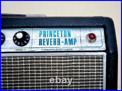 1968 Fender Princeton Reverb Drip Edge Vintage Tube Amp with Blackface Circuit