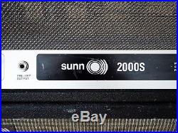 1968 Sunn 2000s Vintage Tube Amp Head & 2x15 Sunn Speaker Cabinet, Dynaco