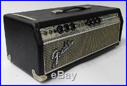 1969 Fender Bassman Amp Silverface Drip Edge Tube Head Amplifier Vintage