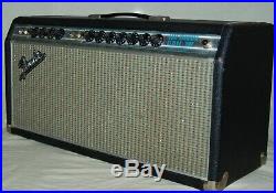 1969 Original Vintage Fender Silverface Dripedge Dual Showman Reverb Tube Amp