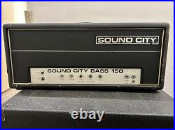 1970's Sound City Bass 150 Tube Amp Head Vintage Rare Works
