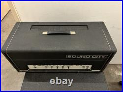 1970's Sound City Bass 150 Tube Amp Head Vintage Rare Works