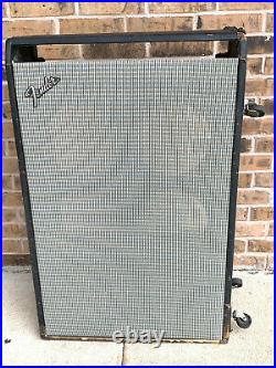 1970s Fender Super Six Reverb Vintage Silverface Tube Amp 6x10 Cabinet Only