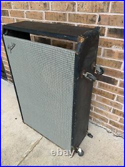 1970s Fender Super Six Reverb Vintage Silverface Tube Amp 6x10 Cabinet Only