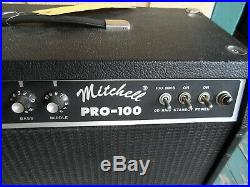1970s Mitchell Pro-100 Vintage 100 Watt Tube Guitar Amp Head, Boogie Mark I