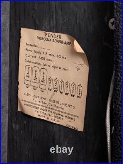 1971 Fender Vibrolux Reverb Silverface Vintage Tube Amp 2x10 with Oxford 10L5