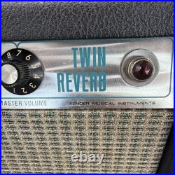 1972 Fender Twin Reverb Silverface Vintage Tube Amp withWeber Speakers