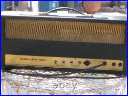 1972 Road Ready Vintage Marshall 100 Watt Super Lead Tube Guitar Amp Head CLEAN
