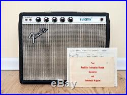 1974 Fender Princeton Non-Reverb Silverface Vintage Guitar Tube Amp