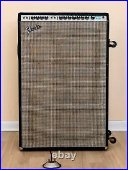 1974 Fender Super Six Reverb Vintage Silverface Tube Amp 6x10 with Ftsw