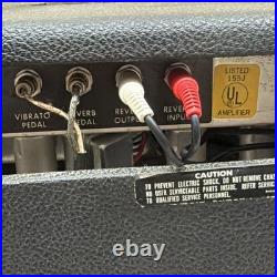 1976 Fender Vibrolux Reverb Silverface Vintage Tube Amp with Orig Flip Switch