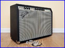 1979 Fender Vibrolux Reverb Silverface Vintage Tube Amp, Serviced with Ftsw, Cover