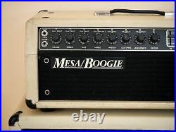 1986 Mesa Boogie Mark III Red Stripe Vintage Tube Amp Half Stack White, EVM 12L