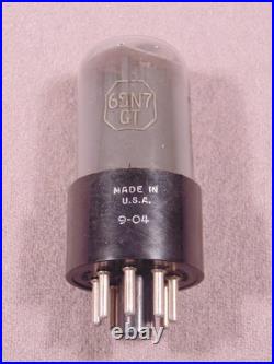 1 6SN7GT RCA VICTOR Smoked Glass HiFi Amp Vintage Vacuum Tube Strong & Balanced