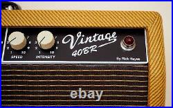 2018 Vintage Sound 40BR Rick Hayes Tweed Tube Amp Head & 2x10 Cab, Vibroverb