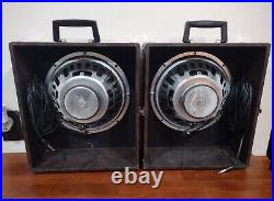 2 12 Califone Tube Amp Loud Speakers withChords (Vintage!)