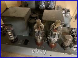 2 Vintage 1950-60 AMPEX 6516 Tube 807 Amplifiers PEERLESS Transformers TV Studio