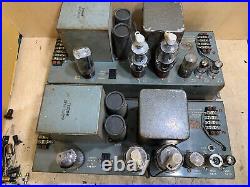 2 Vintage 1950-60 AMPEX 6516 Tube 807 Amplifiers PEERLESS Transformers TV Studio