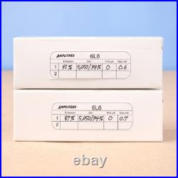 2 Vintage 1966 Matched RCA 6L6GC Amp Tubes Black Plate Side O Getter Sil G2U
