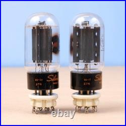 2 Vintage 1966 Matched RCA 6L6GC Amp Tubes Black Plate Side O Getter Sil G2U