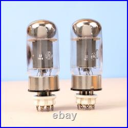 2 Vintage 1975 GE 6550A Vacuum Tubes 3-Hole Plate Triple Getter Amplifier HiFi