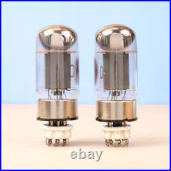 2 Vintage 1975 GE 6550A Vacuum Tubes 3-Hole Plate Triple Getter Amplifier HiFi