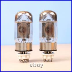 2 Vintage 1975 GE 6550A Vacuum Tubes 3-Hole Plate Triple Getter Amplifier HiFi