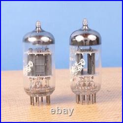 2 Vintage Amperex ECC83 12AX7 Tubes Bugle Boy Holland O Getter Preamp Amplifier