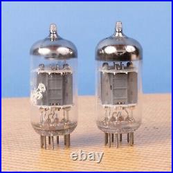 2 Vintage Amperex ECC83 12AX7 Tubes Bugle Boy Holland O Getter Preamp Amplifier