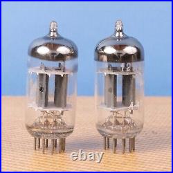 2 Vintage Amperex ECC83 12AX7 Tubes Bugle Boy Holland O Getter Preamp Amplifier