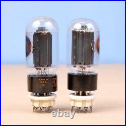 2 Vintage Matched NOS RCA 6L6GC Tubes Black Plate Side O Getter Amp Pair 1968/70