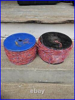 2 Vintage Oversized Spools Of Nos Western Electric 3 & 4 Wire Switchboard Wire