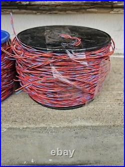 2 Vintage Oversized Spools Of Nos Western Electric 3 & 4 Wire Switchboard Wire