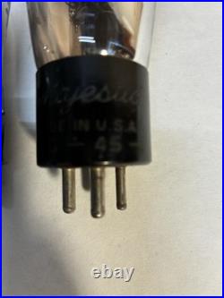 2 Vintage Philco & Majestic Type 45 Amp Vacuum Tubes (States Fill OK=Tested) 2 Vintage Philco & Majestic Type 45 Amp Vacuum Tubes (States Fill OK=Tested)
