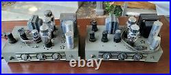 2 Vintage Thordarson Tube Amplifiers Amps 1940's T-31W10AX MAGUIRE INDUSTRIES