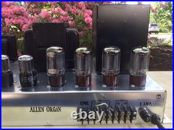 2 x Allen Organ C3 Monoblock Tube Amplifiers, Vintage 5881, 6SN7, 5U4G Tubes