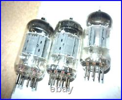 3 lot Vintage Amperex ECC83 12AX7 Tubes Bugle Boy Holland tube Preamp Amplifier