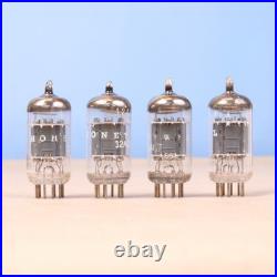 4 NOS Vintage Philips Amperex ECC82 12AU7 Tubes Preamp Holland Gf8 Halo O Getter