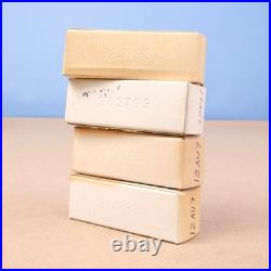 4 NOS Vintage Philips Amperex ECC82 12AU7 Tubes Preamp Holland Gf8 Halo O Getter