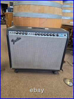 #5321 Fender Twin Reverb Silverface WithFootswitch Vintage Tube Amp. 1967 77lbs