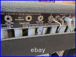 #5321 Fender Twin Reverb Silverface WithFootswitch Vintage Tube Amp. 1967 77lbs